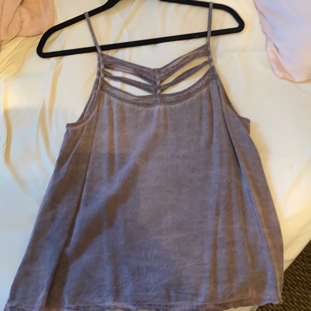 dark purple tank top